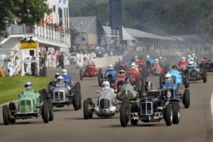 Leading first lap at Goodwood Revival 2014
