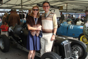 My wife and I enjoying Goodwood